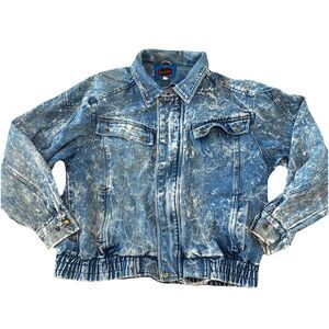 Horizon Outerwear Vintage 90s 80s 100% Cotton Jean Jacket Size Medium